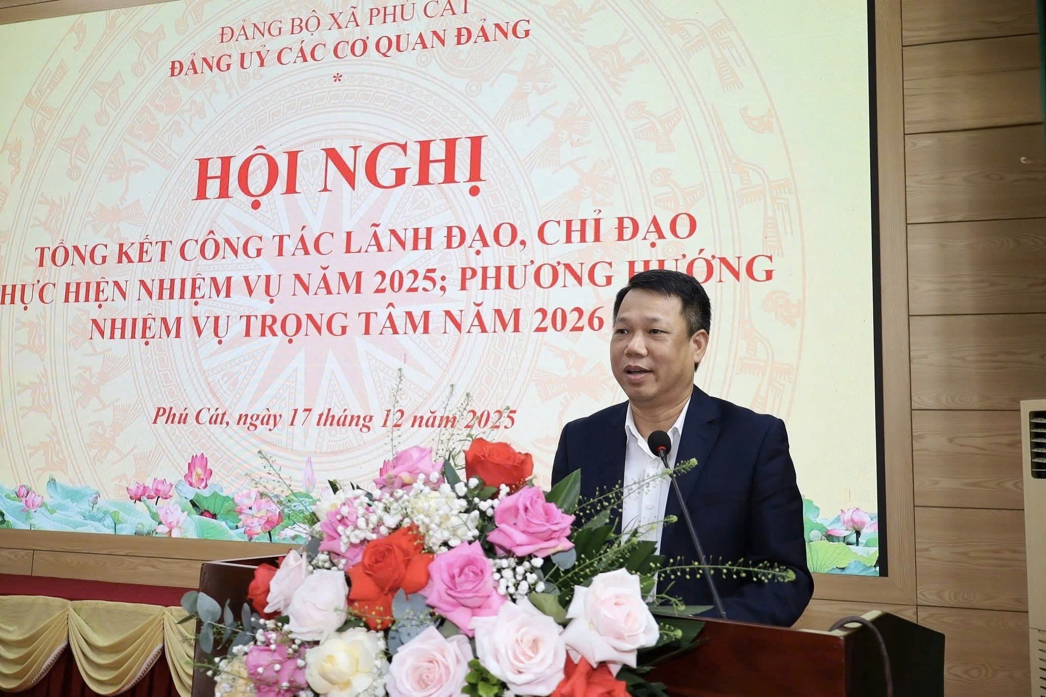 Đảng bộ các cơ quan Đảng xã Phú Cát khẳng định vai trò nòng cốt trong công tác tham mưu, xây dựng Đảng
