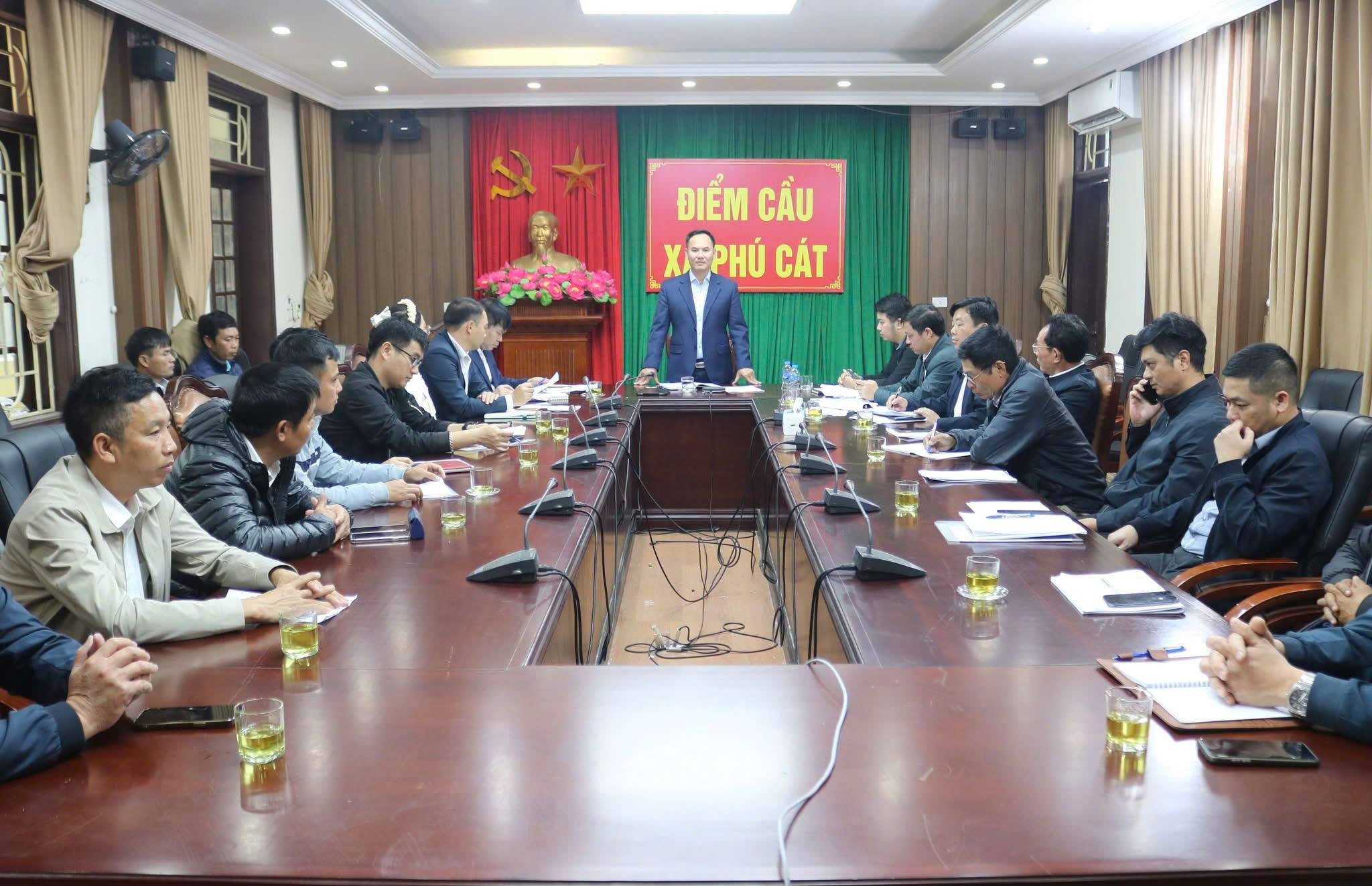 Xã Phú Cát rà soát tiến độ, thúc đẩy giải ngân đầu tư công năm 2025