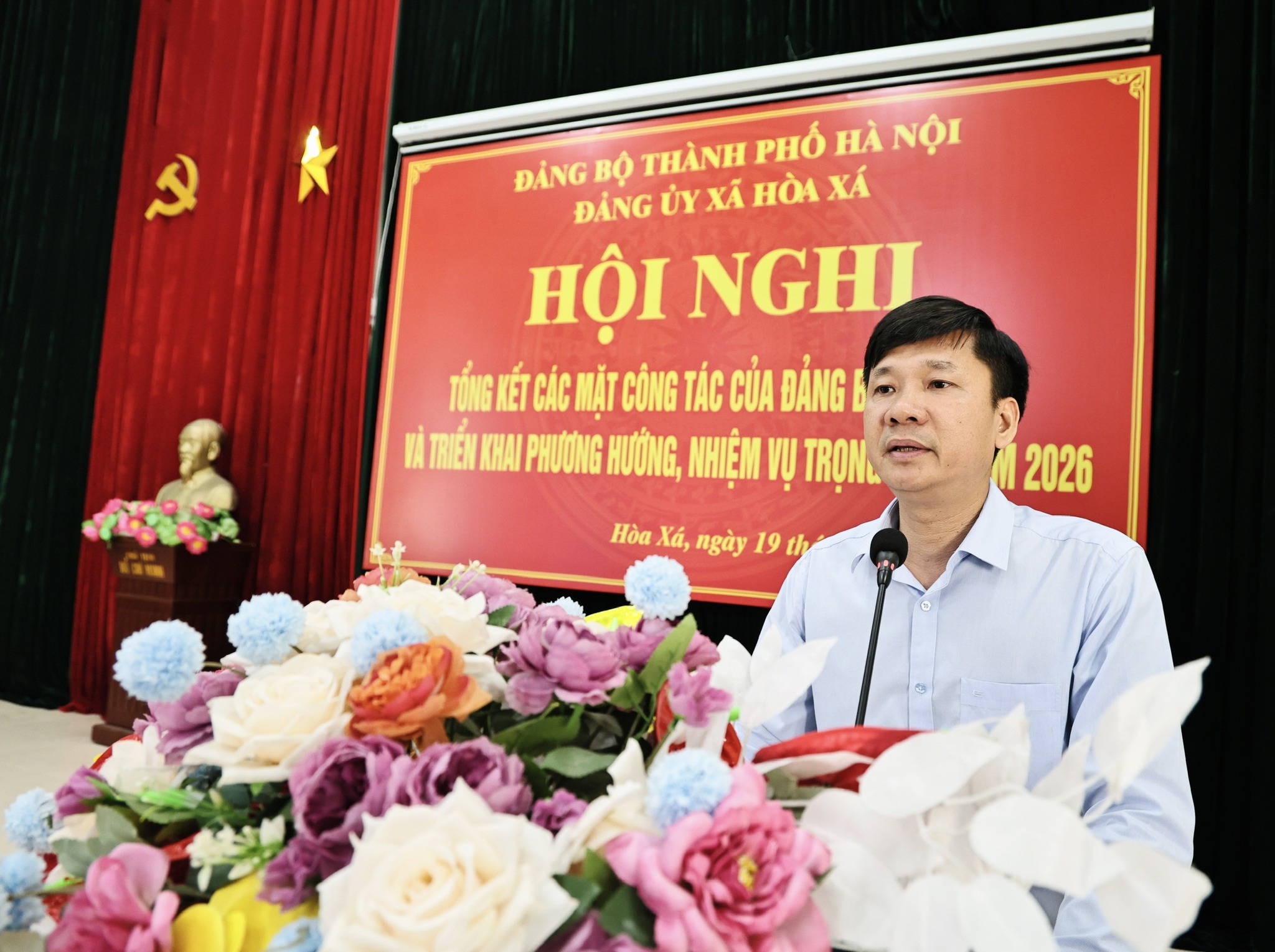 Đảng uỷ xã Hoà Xá khẳng định vai trò hạt nhân lãnh đạo, tạo nền tảng vững chắc cho nhiệm vụ chính trị năm 2026