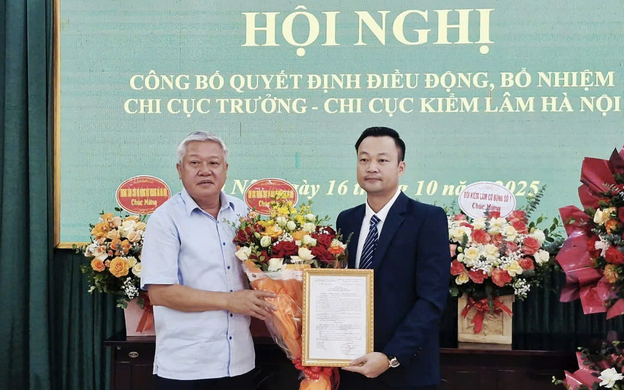 Hà Nội công bố quyết định điều động, bổ nhiệm Chi cục trưởng Chi cục Kiểm lâm