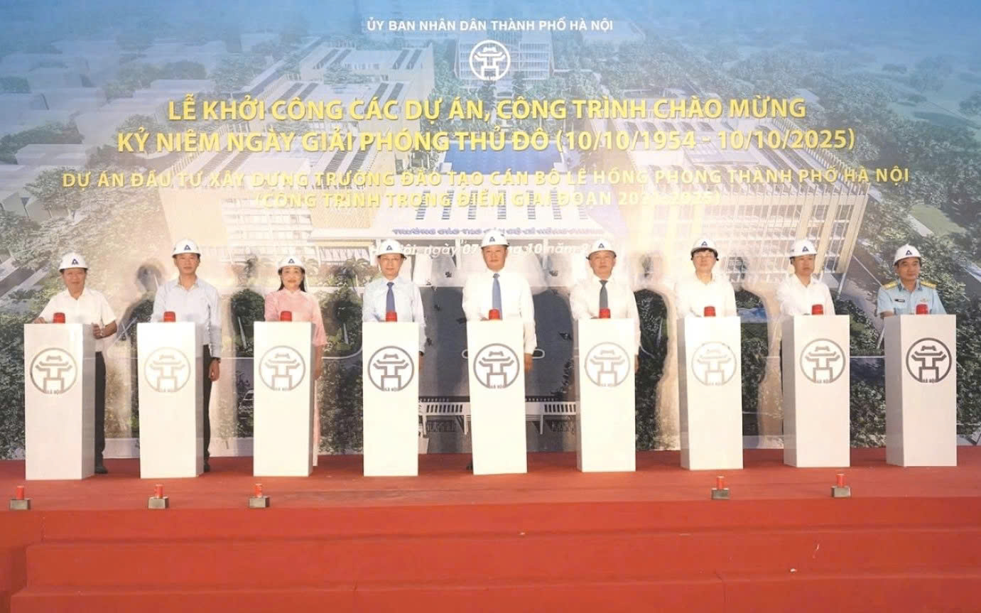 Khởi công xây dựng Trường Đào tạo cán bộ Lê Hồng Phong, tạo nền tảng đào tạo cán bộ Thủ đô trong giai đoạn mới
