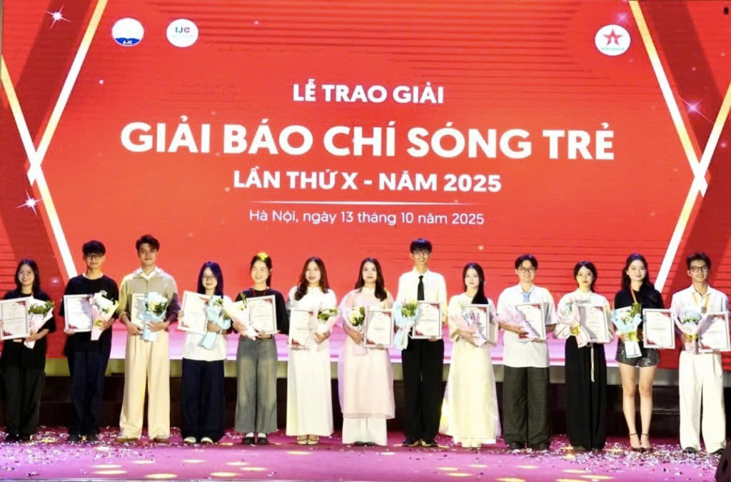 Giải Báo chí Sóng trẻ lần thứ X, năm 2025: Dấu mốc trưởng thành của những cây bút sinh viên trong kỷ nguyên báo chí số