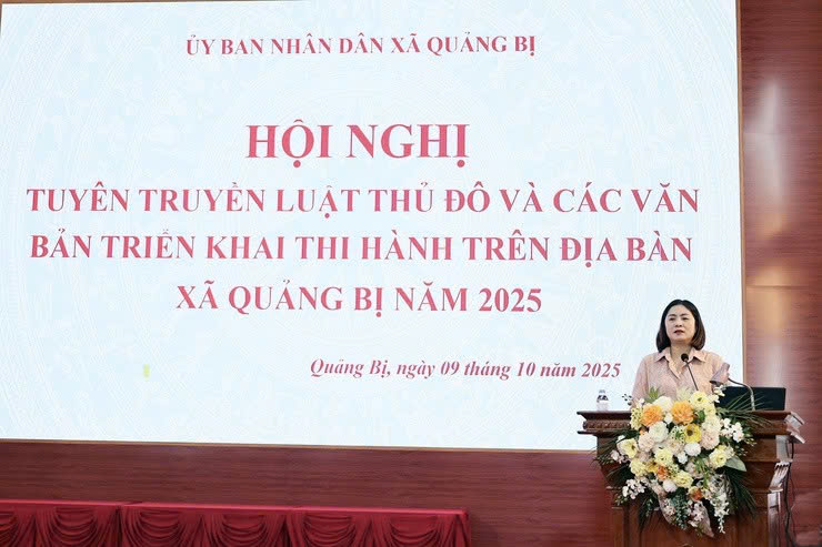 Xã Quảng Bị quán triệt Luật Thủ đô năm 2024, chủ động vận hành hiệu quả mô hình chính quyền địa phương hai cấp