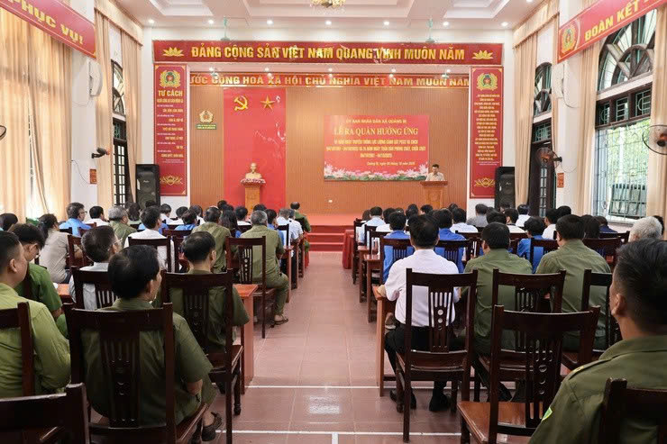 Xã Quảng Bị ra quân hưởng ứng Ngày toàn dân phòng cháy chữa cháy, lan tỏa ý thức an toàn từ cơ sở
