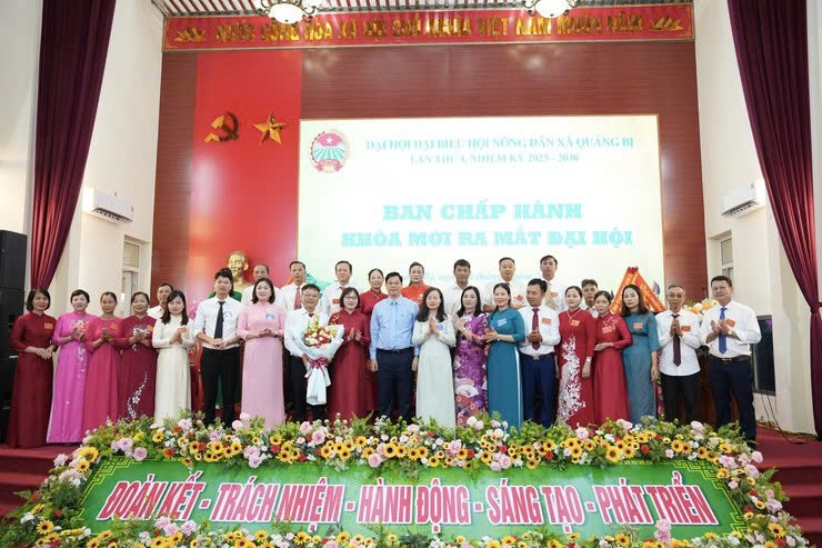 Hội Nông dân xã Quảng Bị tổ chức Đại hội đại biểu lần thứ I, nhiệm kỳ 2025-2030