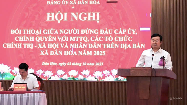 Xã Dân Hòa tăng cường đối thoại, lắng nghe dân để hoàn thiện chất lượng điều hành ở cơ sở