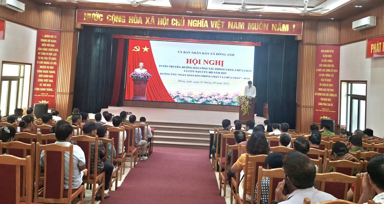 Xã Đông Anh tăng cường tuyên truyền phòng cháy, chữa cháy, nâng cao kỹ năng ứng phó cho cộng đồng dân cư