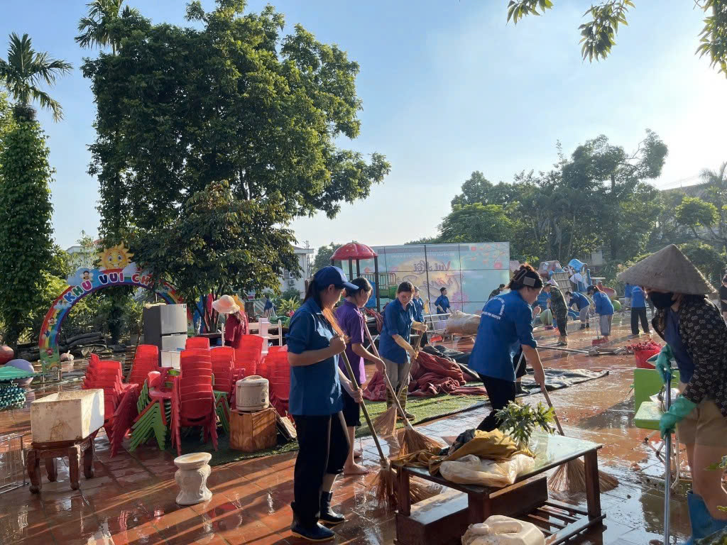 Tình nguyện Thủ đô vượt lũ, khẩn trương tiếp sức hỗ trợ tỉnh Thái Nguyên và tỉnh Lạng Sơn khắc phục hậu quả sau mưa lũ