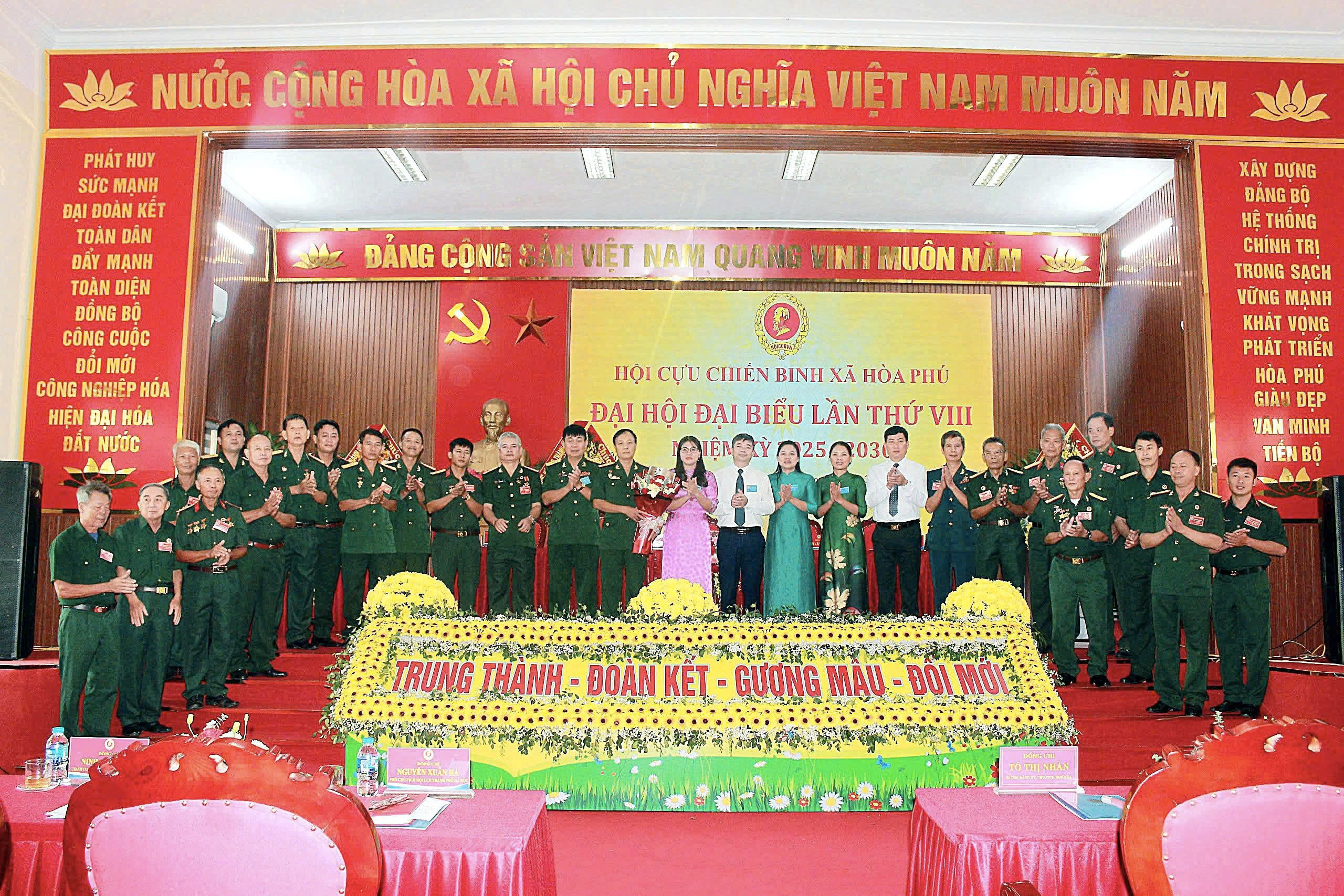 Đại hội đại biểu Hội Cựu chiến binh xã Hòa Phú lần thứ VIII: Phát huy truyền thống, vững bước trong giai đoạn mới