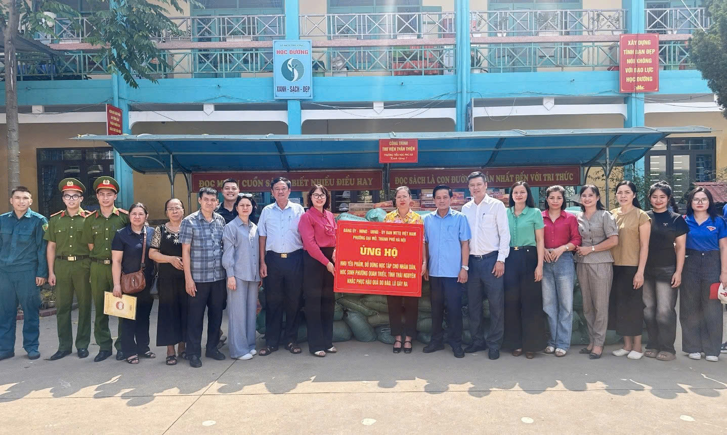 Phường Đại Mỗ lan tỏa nghĩa tình, chung tay hỗ trợ đồng bào và học sinh vùng lũ tỉnh Thái Nguyên