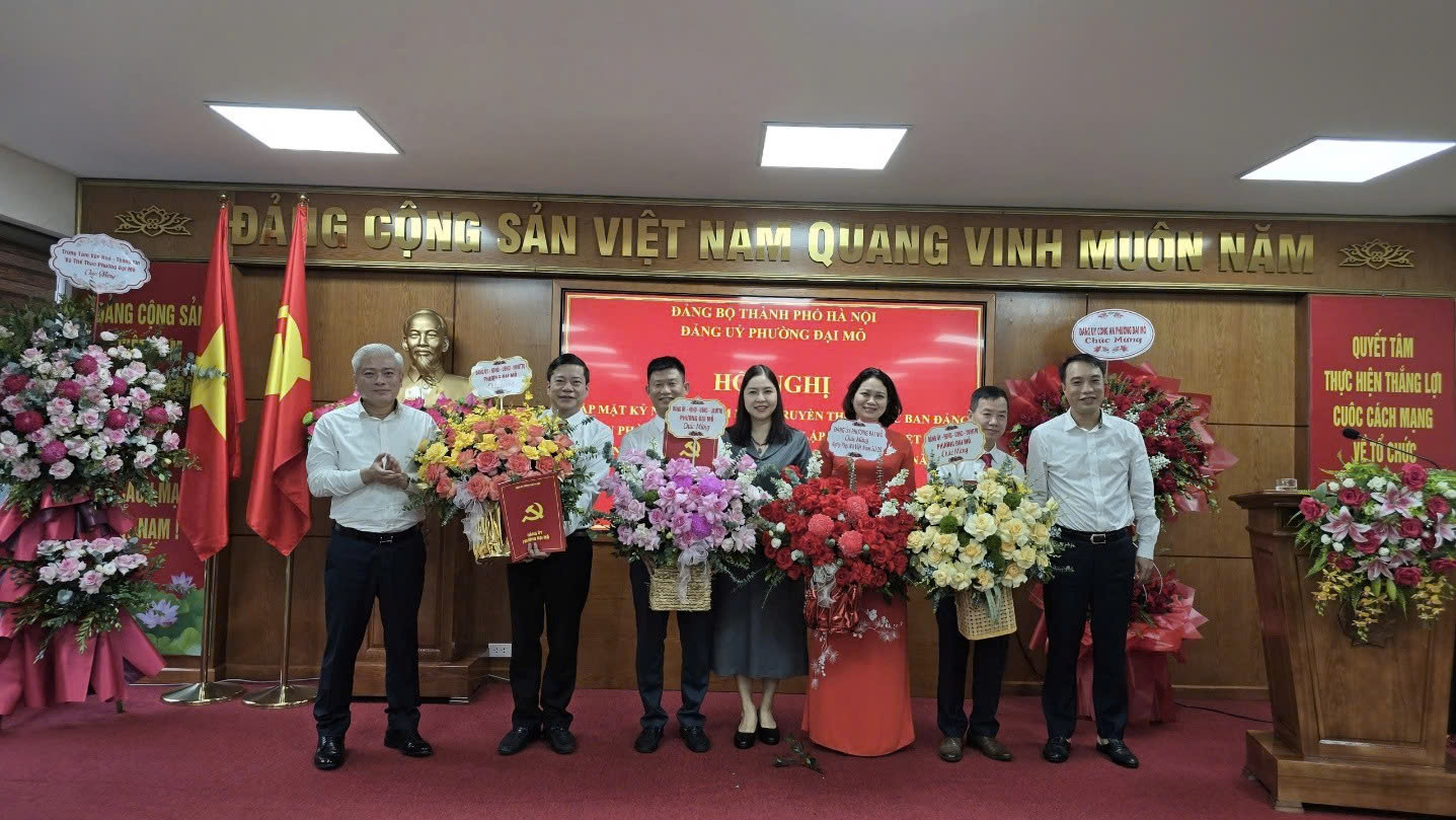 Phường Đại Mỗ ghi nhận vai trò tham mưu của các ban Đảng trong vận hành mô hình chính quyền địa phương hai cấp