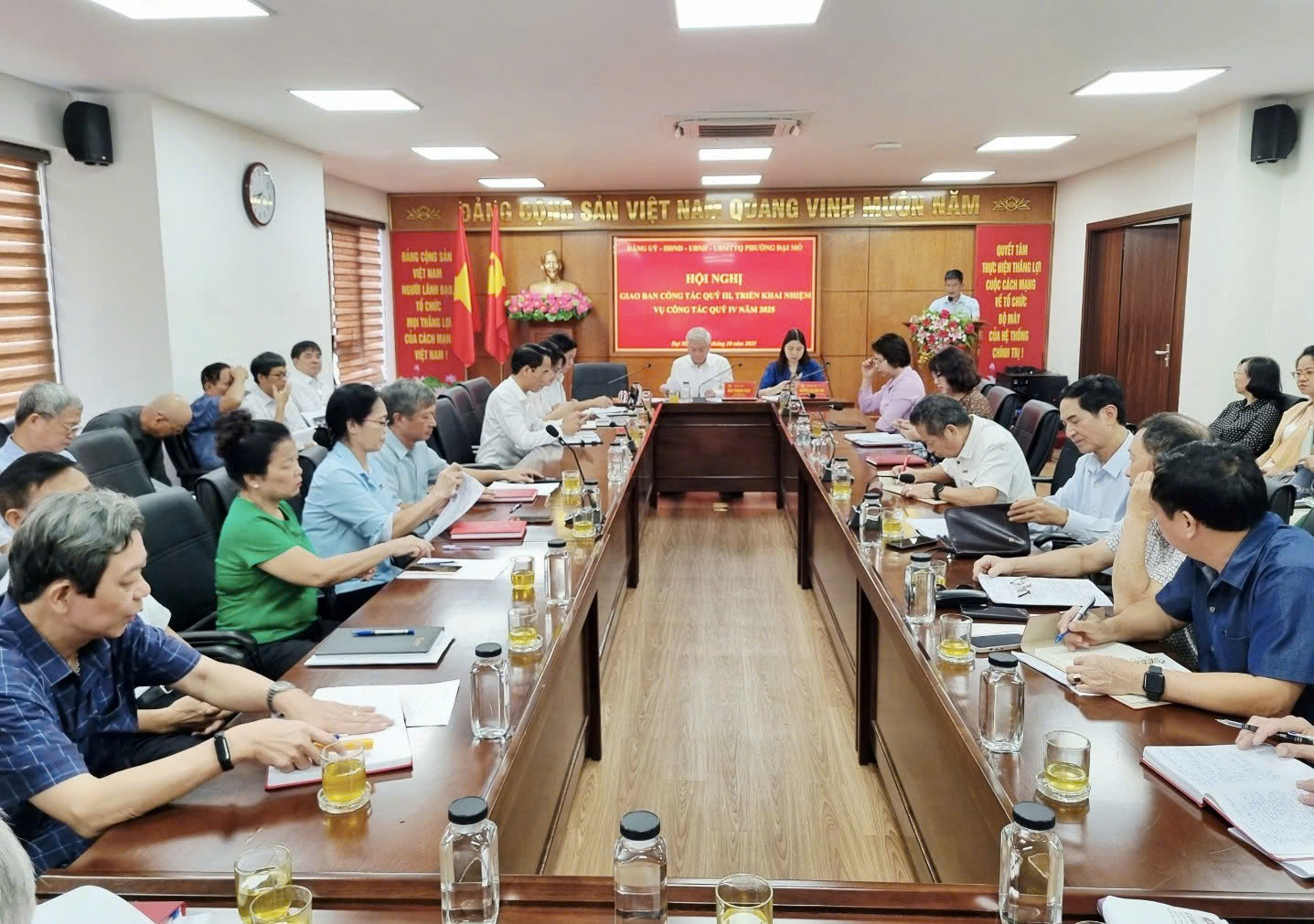 Phường Đại Mỗ: Giao ban quý III, tạo đà bứt phá hoàn thành nhiệm vụ năm 2025