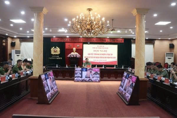 Công an thành phố Hà Nội triển khai quyết liệt các biện pháp ứng phó siêu bão Ragasa