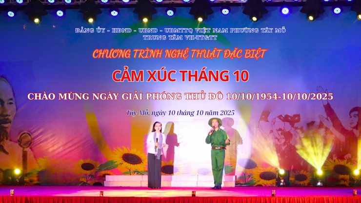 “Cảm xúc tháng 10” lan tỏa niềm tự hào Ngày Giải phóng Thủ đô tại phường Tây Mỗ