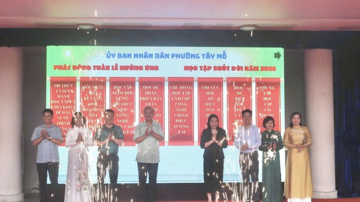 Phường Tây Mỗ phát động Tuần lễ hưởng ứng học tập suốt đời 2025, lan tỏa tinh thần đổi mới sáng tạo