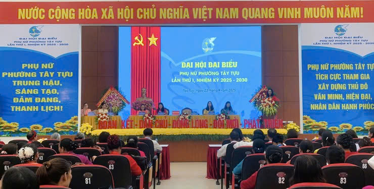 Đại hội đại biểu Hội Liên hiệp phụ nữ phường Tây Tựu nhiệm kỳ 2025–2030: Khẳng định vai trò, khơi dậy khát vọng cống hiến của phụ nữ thời kỳ mới