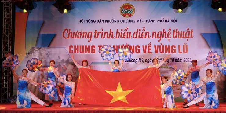 “Chung tay hướng về vùng lũ” - chương trình nghệ thuật kết nối những tấm lòng sẻ chia tại phường Chương Mỹ