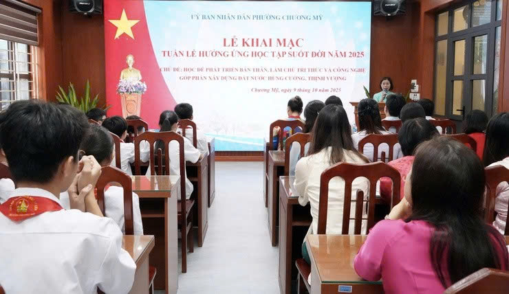 Phường Chương Mỹ lan tỏa tinh thần học tập suốt đời trong kỷ nguyên số