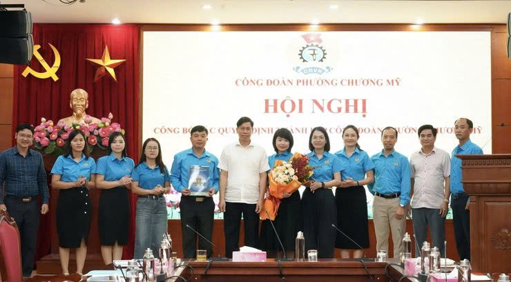 Công đoàn phường Chương Mỹ chính thức thành lập, sẵn sàng đồng hành cùng người lao động trong giai đoạn mới