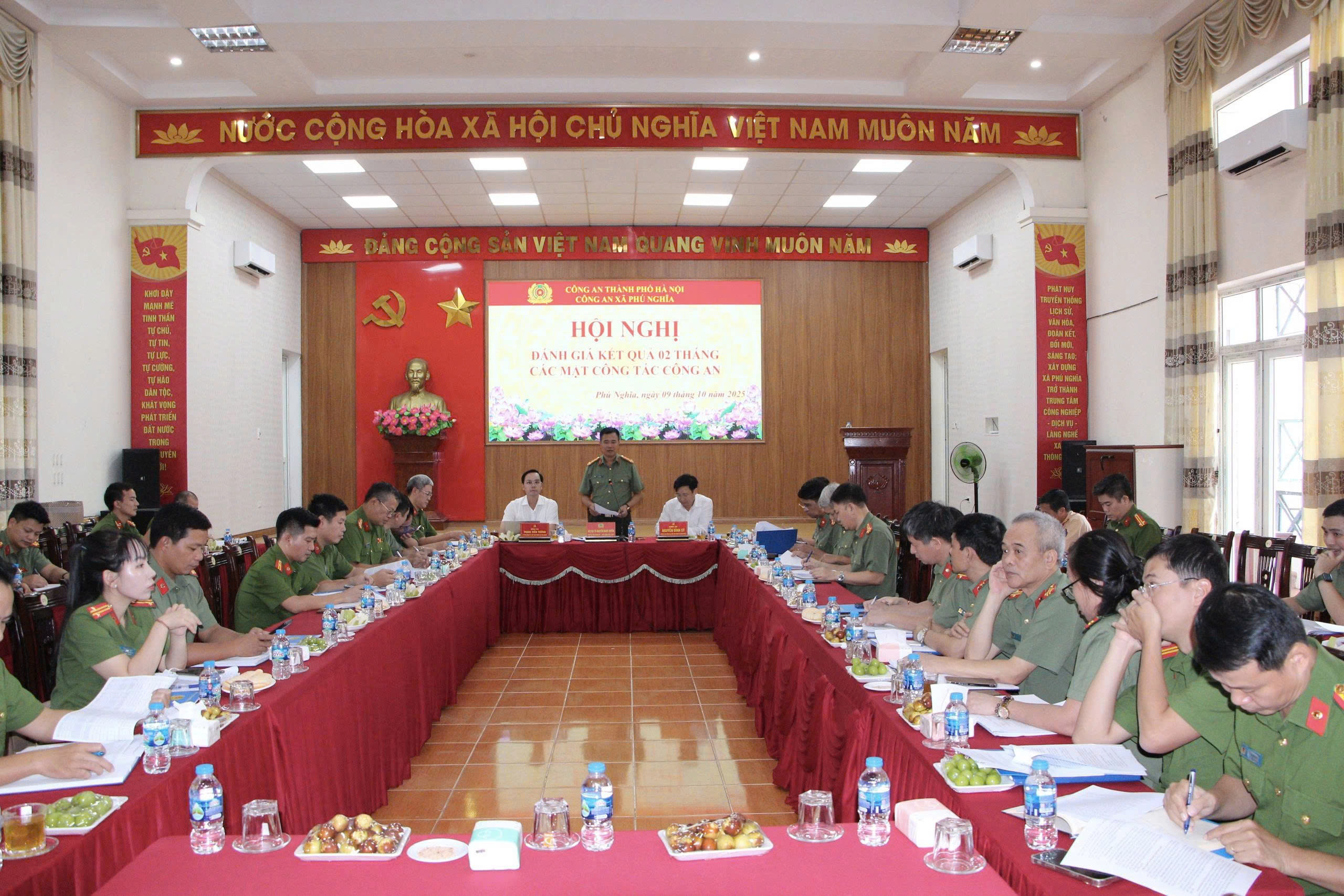 Công an thành phố Hà Nội kiểm tra toàn diện Công an xã Phú Nghĩa sau hơn hai tháng vận hành mô hình chính quyền địa phương hai cấp
