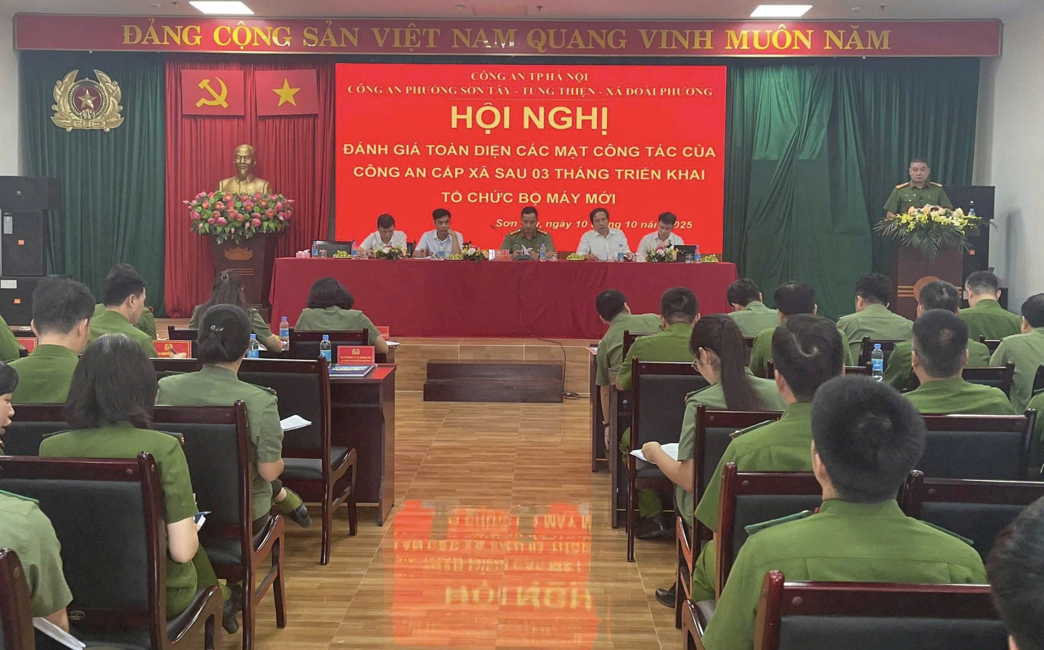 Công an thành phố Hà Nội kiểm tra, đánh giá hiệu quả mô hình tổ chức mới