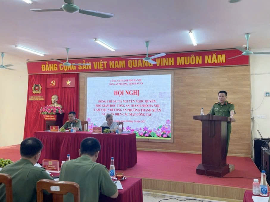 Công an thành phố Hà Nội kiểm tra, đánh giá toàn diện kết quả công tác Công an phường Thanh Xuân sau 3 tháng vận hành mô hình mới