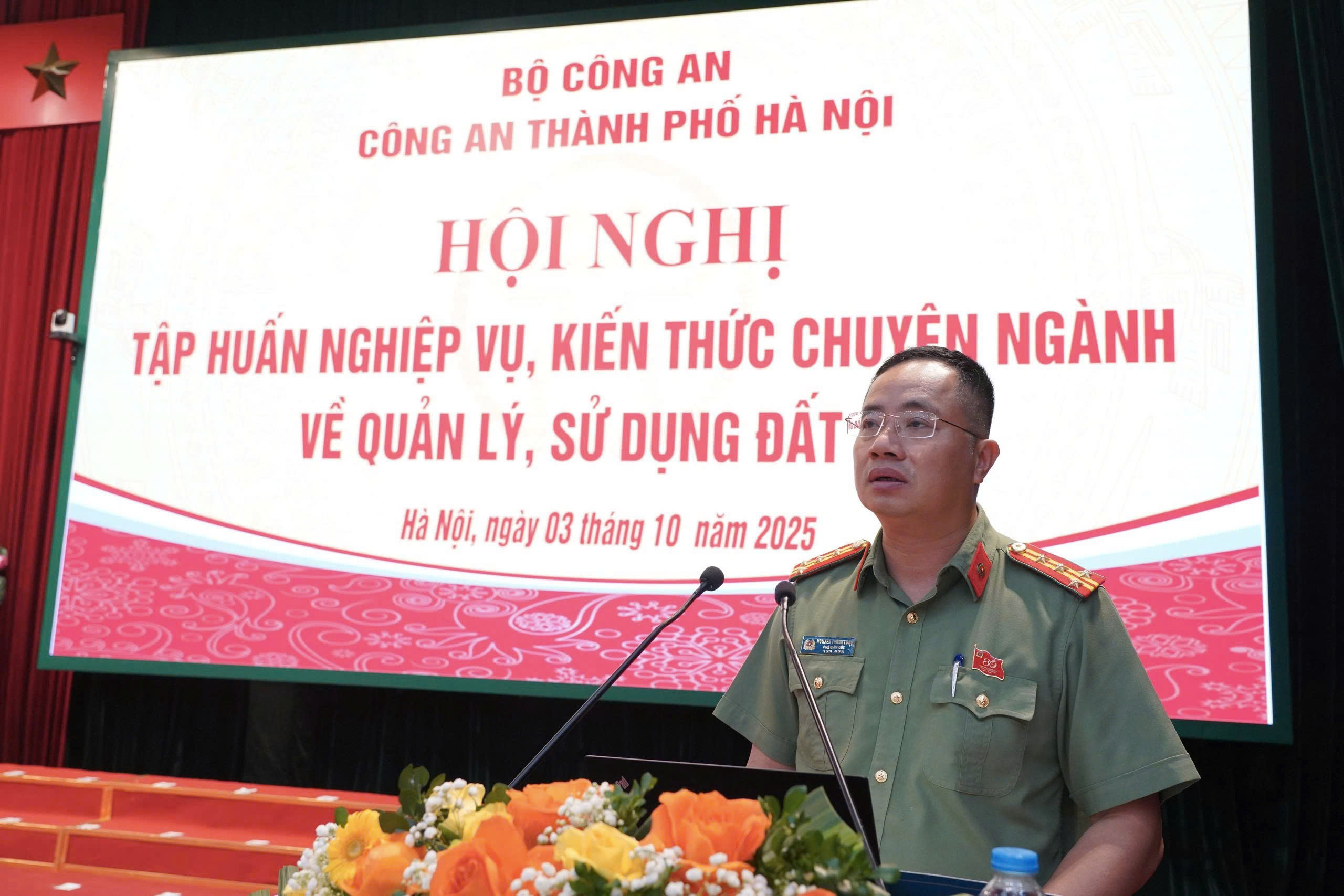 Công an thành phố Hà Nội nâng cao nghiệp vụ quản lý đất đai, đáp ứng yêu cầu trong bối cảnh vận hành mô hình chính quyền địa phương hai cấp