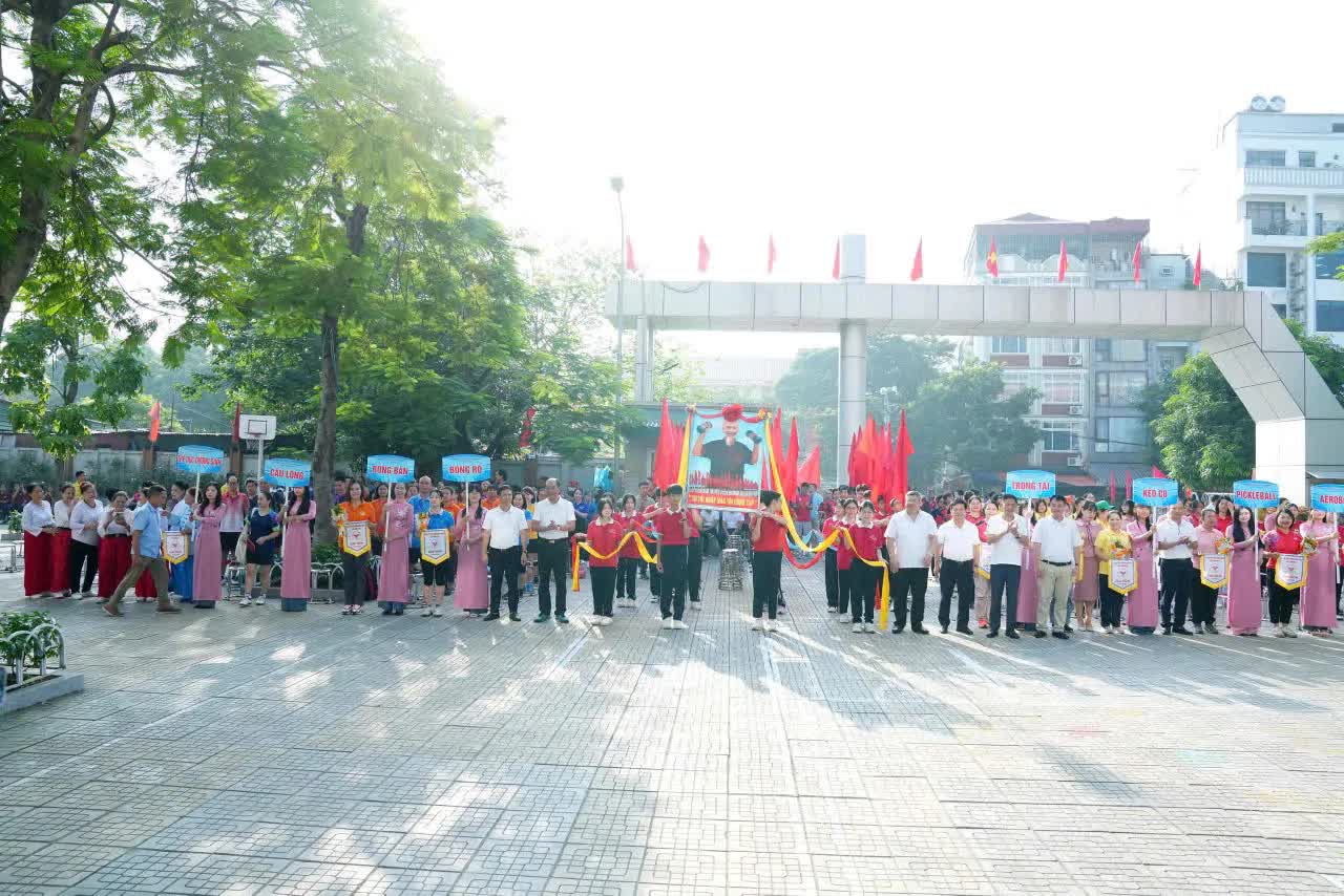 Phường Định Công khai mạc Đại hội Thể dục Thể thao lần thứ I, lan tỏa tinh thần rèn luyện trong mô hình chính quyền địa phương hai cấp