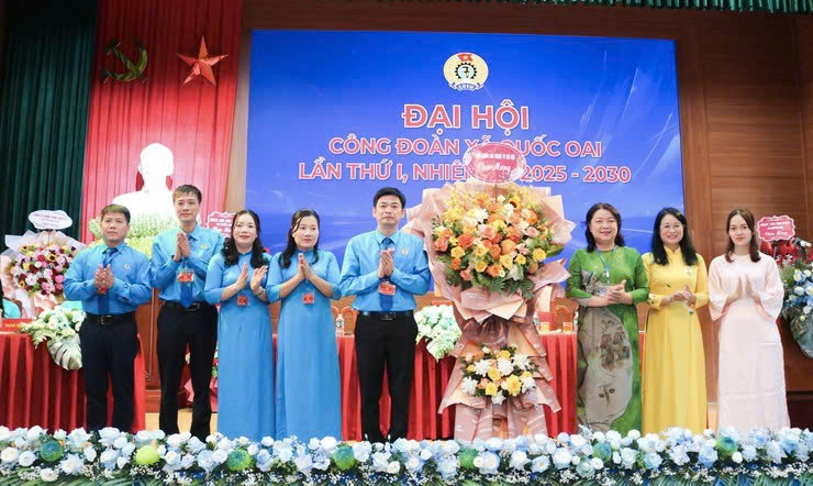 Công đoàn xã Quốc Oai tổ chức Đại hội lần thứ I, khẳng định vai trò trong giai đoạn vận hành mô hình chính quyền địa phương hai cấp