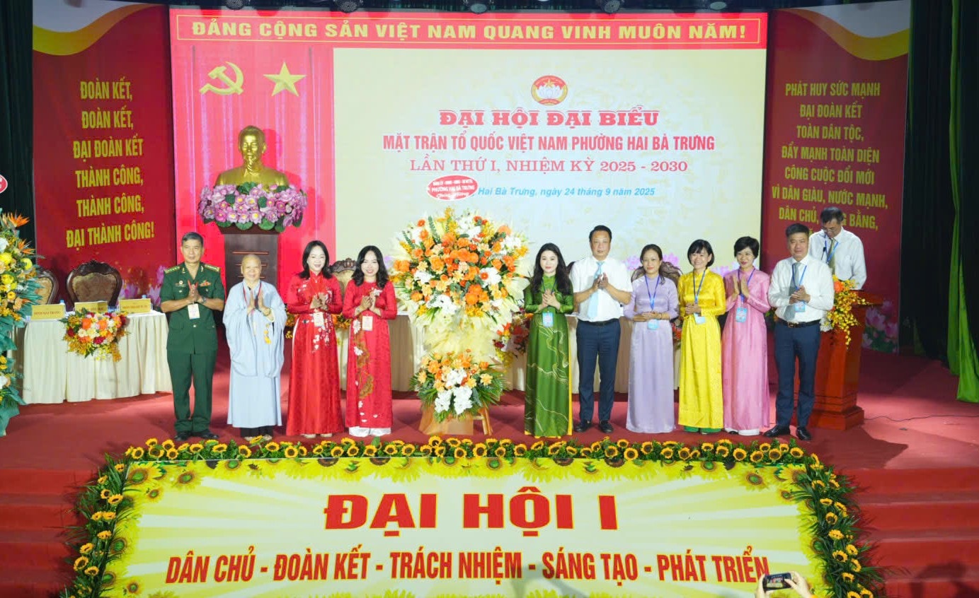 Đại hội đại biểu MTTQ Việt Nam phường Hai Bà Trưng lần thứ I: Phát huy sức mạnh đại đoàn kết, xây dựng phường phát triển bền vững