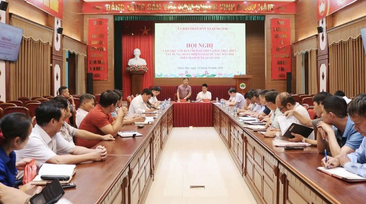 Xã Quốc Oai đẩy nhanh xây dựng cơ sở dữ liệu đất đai, tạo nền tảng quản lý hiện đại, minh bạch