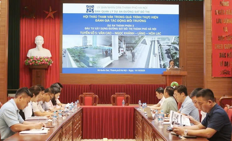 Xã Quốc Oai tham vấn tác động môi trường tuyến đường sắt đô thị số 5, bảo đảm hài hòa phát triển và đời sống nhân dân