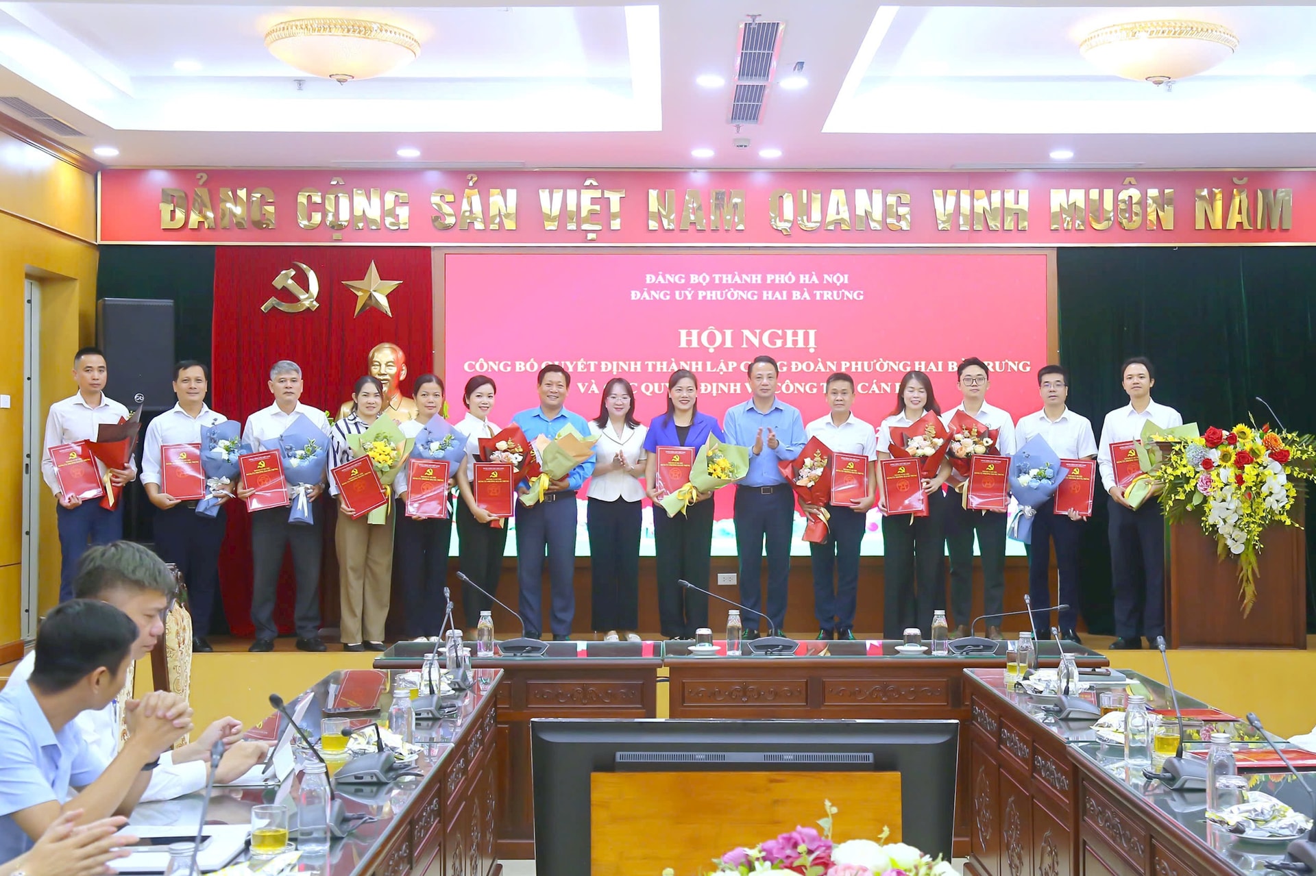 Thành lập Công đoàn phường Hai Bà Trưng: Kiện toàn tổ chức, nâng cao vai trò đại diện người lao động
