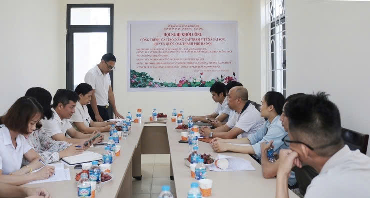 Khởi công cải tạo, nâng cấp Điểm Y tế Sài Sơn, tăng cường năng lực y tế cơ sở xã Quốc Oai
