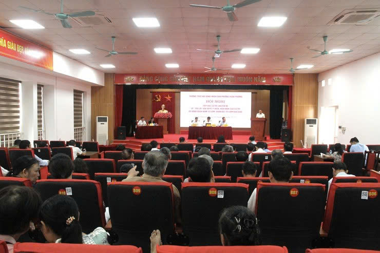 Phường Xuân Phương đối thoại chuyên đề với cử tri, tập trung tháo gỡ kiến nghị tồn đọng trên địa bàn