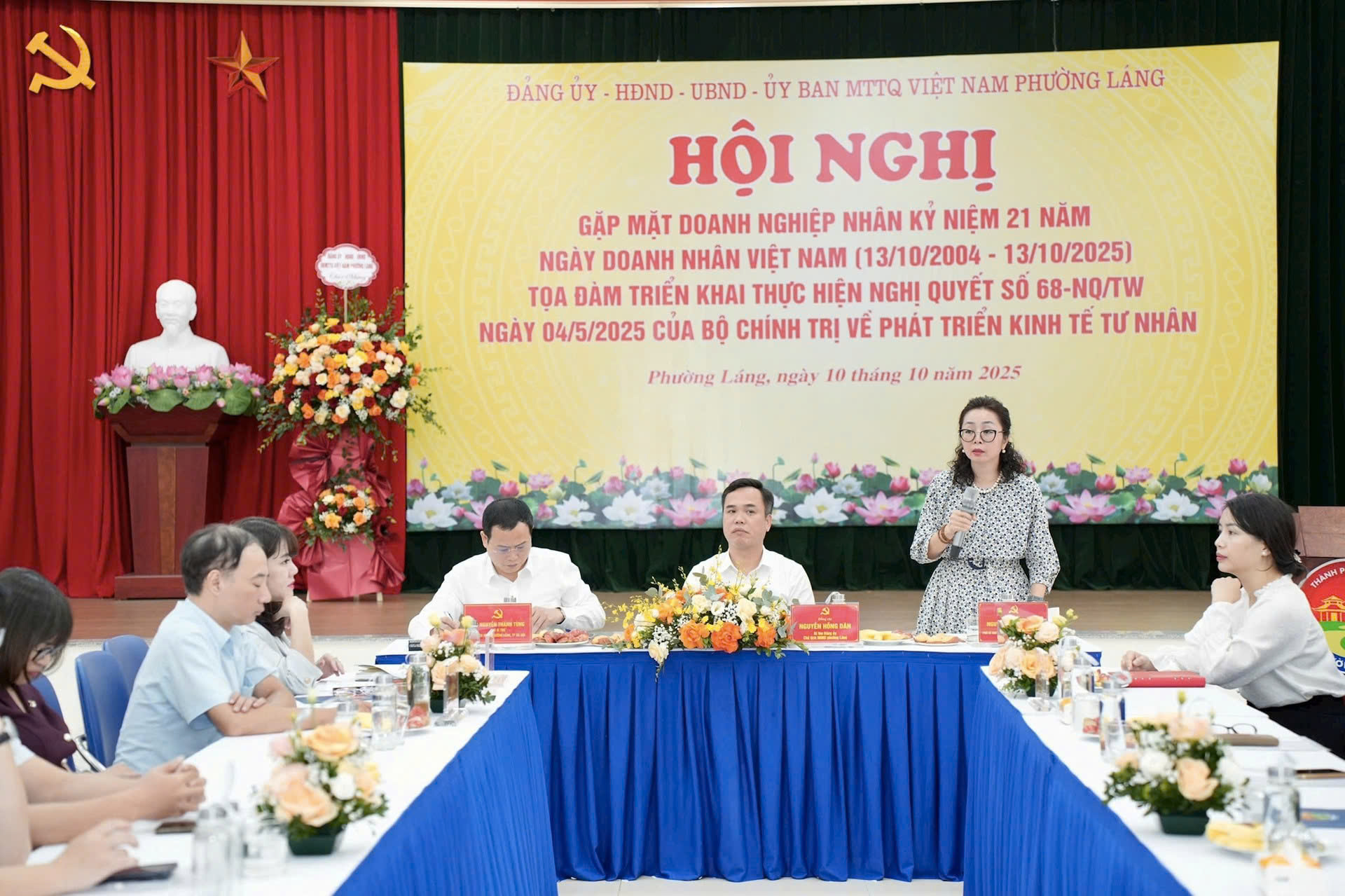 Phường Láng đối thoại doanh nghiệp, thúc đẩy kinh tế tư nhân phát triển bền vững theo Nghị quyết 68