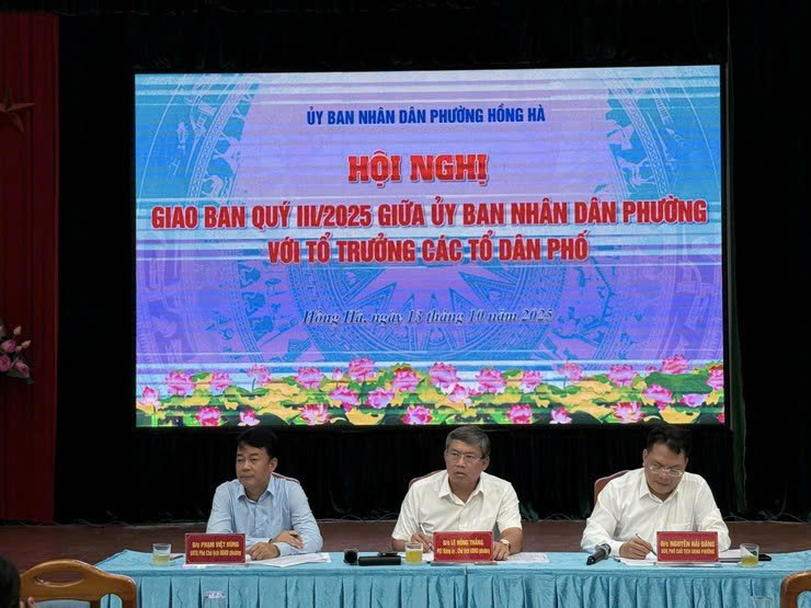 Phường Hồng Hà tăng cường phối hợp cơ sở, tập trung nhiệm vụ trọng tâm quý IV-2025