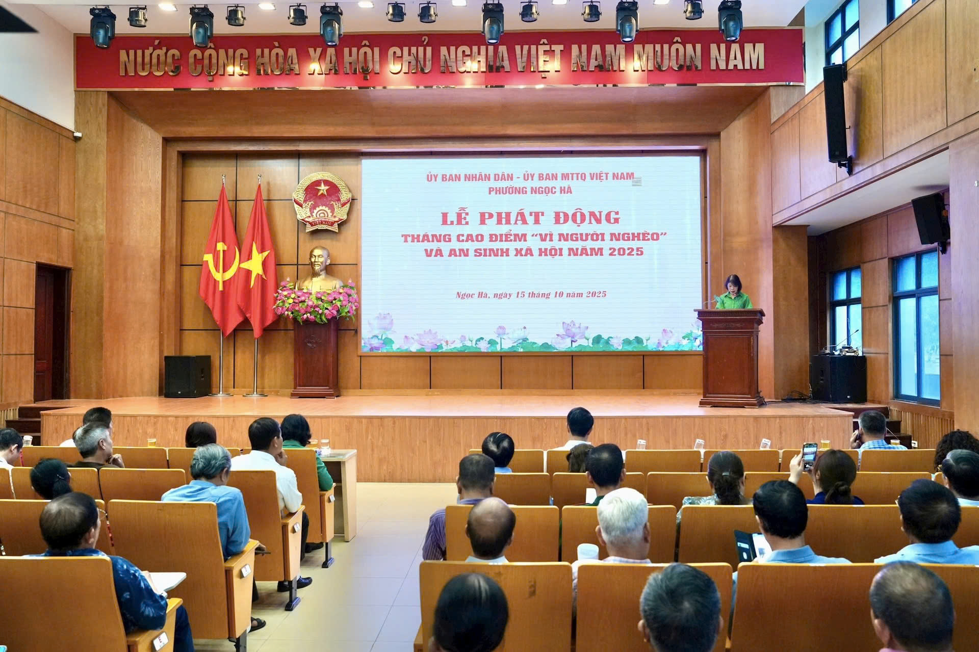 Phường Ngọc Hà phát động Tháng cao điểm “Vì người nghèo” năm 2025, lan tỏa hiệu quả công tác dân vận ở cơ sở