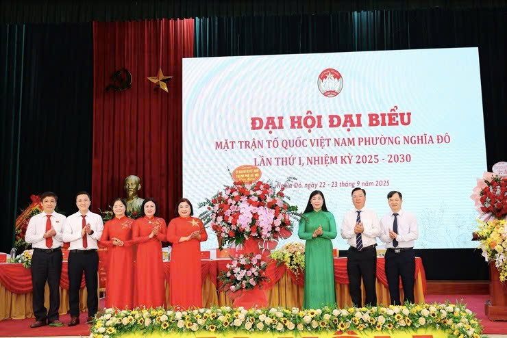Đại hội Mặt trận Tổ quốc phường Nghĩa Đô khẳng định vai trò trung tâm đoàn kết trong giai đoạn phát triển mới