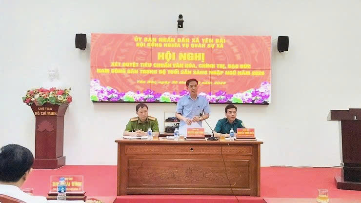 Xã Yên Bài rà soát chặt chẽ tiêu chuẩn chính trị, đạo đức công dân sẵn sàng nhập ngũ năm 2026