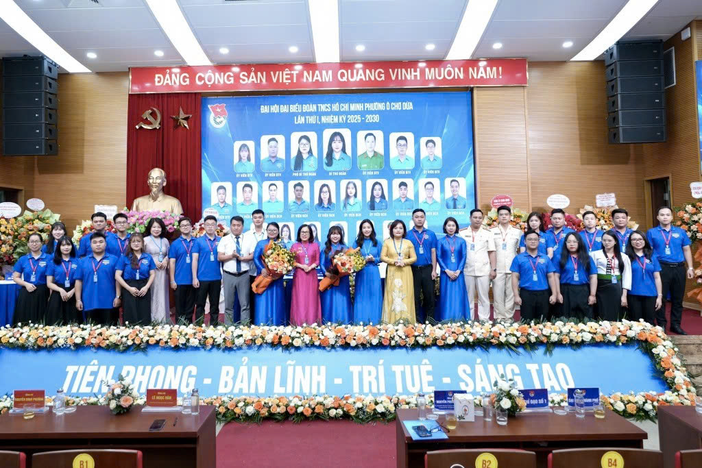 Tuổi trẻ phường Ô Chợ Dừa khẳng định vai trò tiên phong tại Đại hội Đoàn phường lần thứ I
