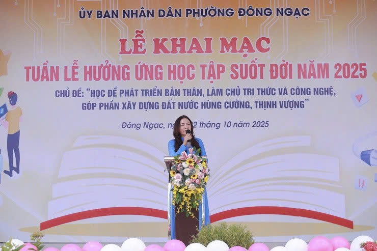 Phường Đông Ngạc phát động Tuần lễ hưởng ứng học tập suốt đời năm 2025, lan tỏa tinh thần tự học trong cộng đồng