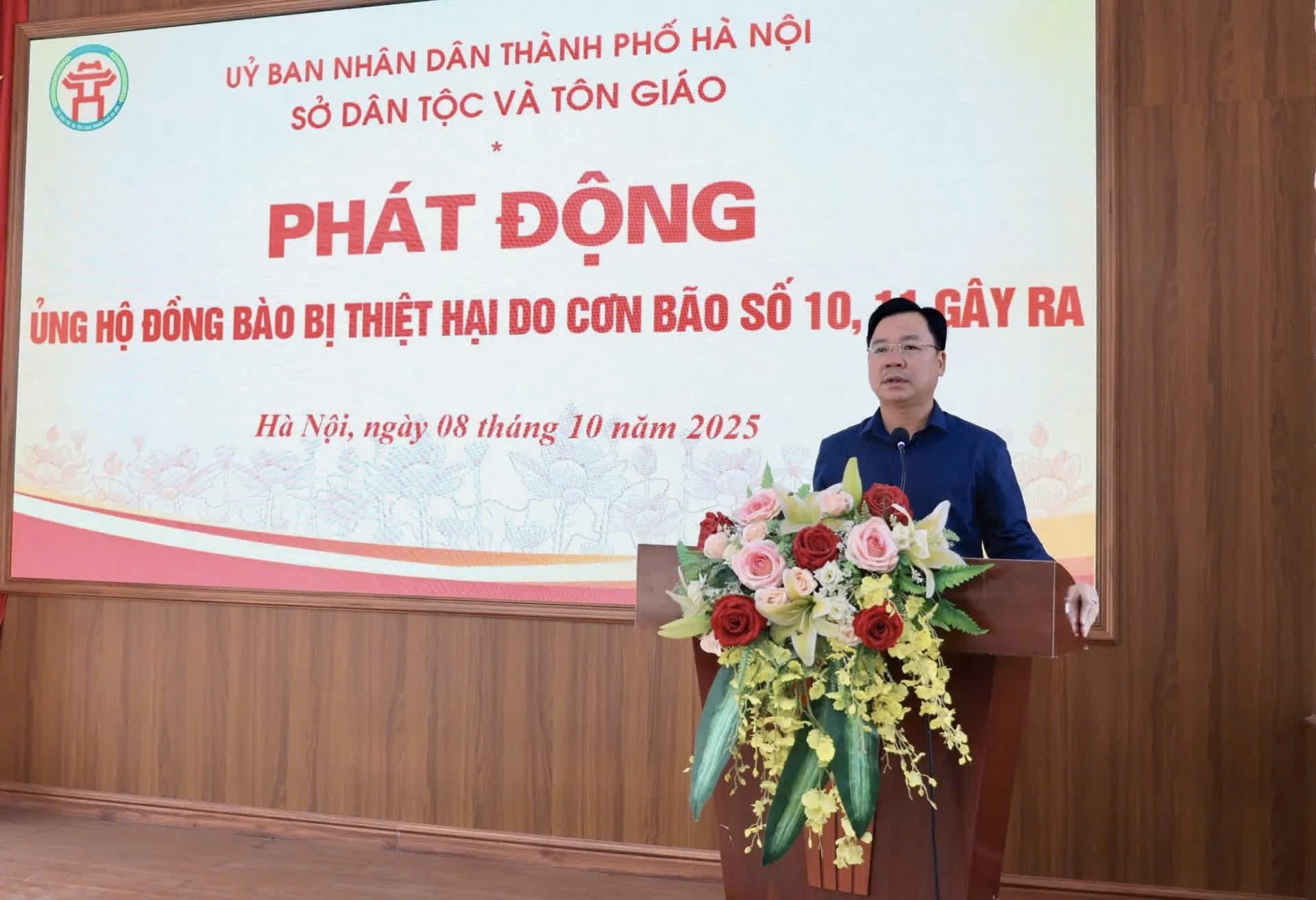 Sở Dân tộc và Tôn giáo Hà Nội phát động quyên góp hỗ trợ đồng bào vùng bão lũ