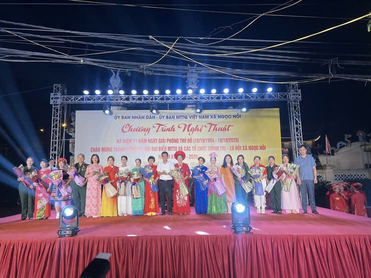 Xã Ngọc Hồi tổ chức chương trình nghệ thuật chào mừng thành công Đại hội MTTQ và các tổ chức chính trị – xã hội nhiệm kỳ 2025–2030