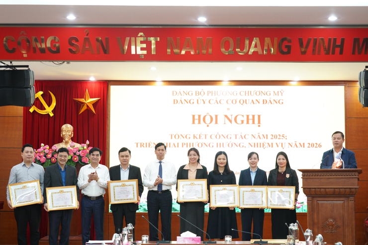 Đảng ủy các cơ quan Đảng phường Chương Mỹ tổng kết công tác năm 2025, xác định nhiệm vụ trọng tâm giai đoạn mới