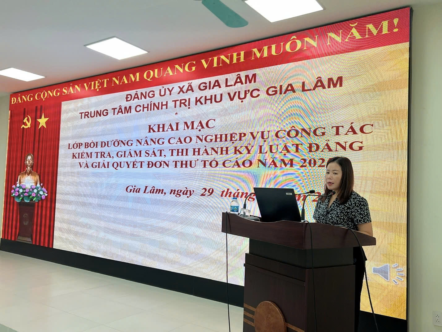 Xã Gia Lâm mở lớp bồi dưỡng nâng cao nghiệp vụ kiểm tra, giám sát và thi hành kỷ luật Đảng