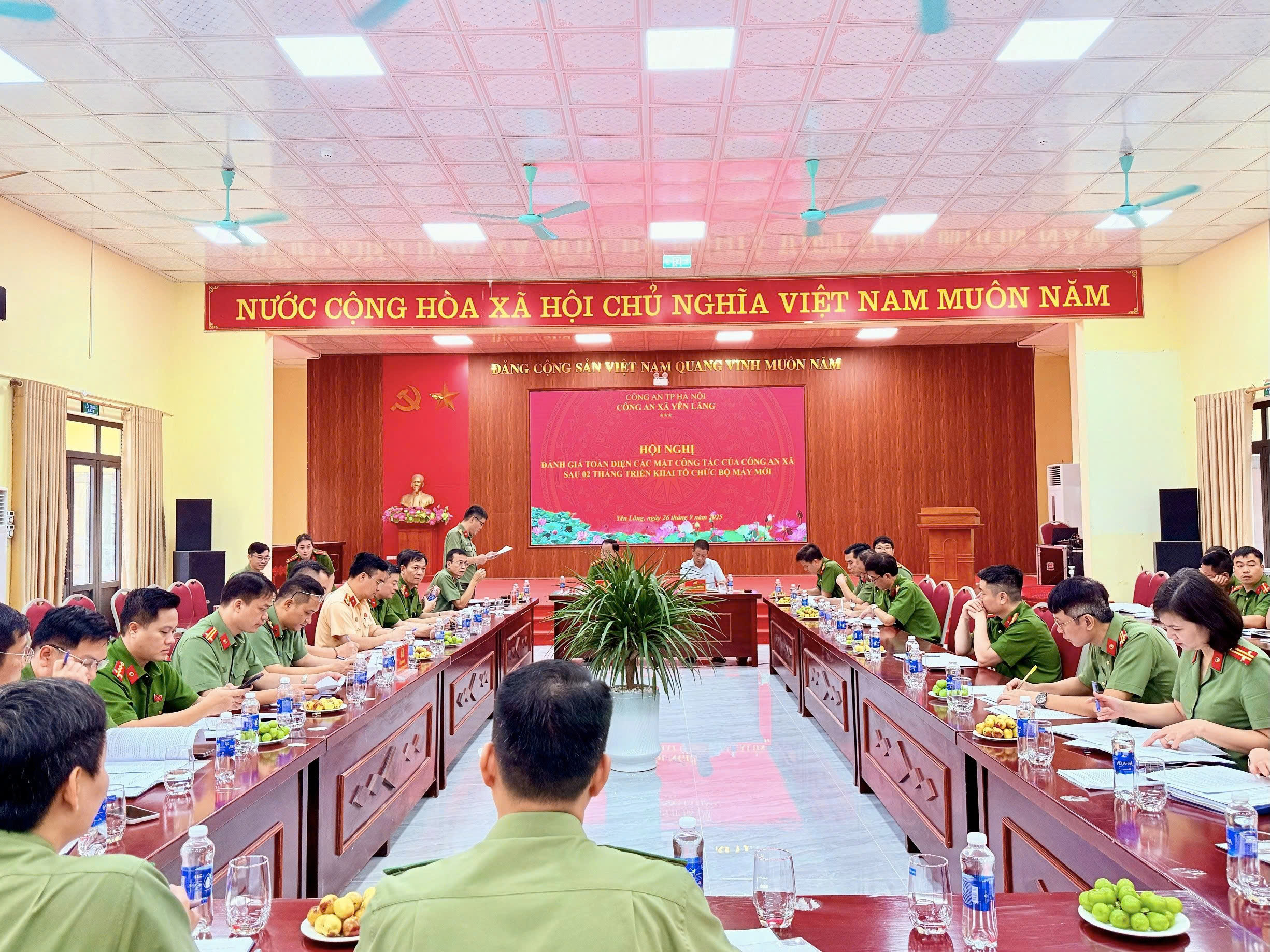 Công an thành phố Hà Nội kiểm tra, đánh giá toàn diện công tác tại Công an xã Yên Lãng