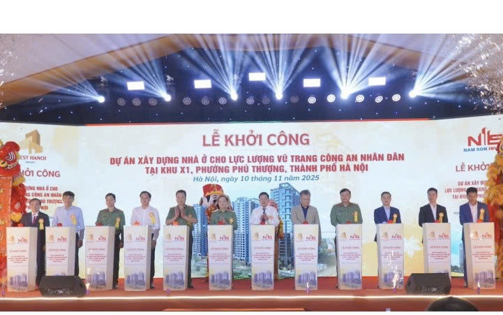 Khởi công dự án nhà ở cho lực lượng Công an nhân dân tại phường Phú Thượng