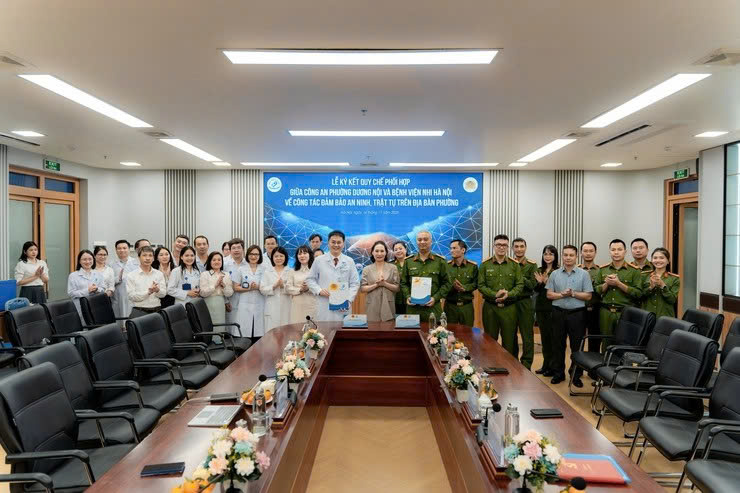 Tăng cường phối hợp bảo đảm an ninh, an toàn tại Bệnh viện Nhi Hà Nội