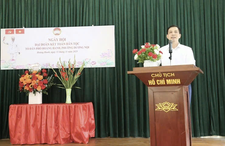 Tổ dân phố Hoàng Hanh (phường Dương Nội) lan tỏa tinh thần đại đoàn kết trong Ngày hội toàn dân tộc
